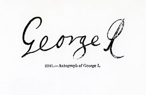 Reproduction de la signature de George I (1660-1727) - Unbekannt Unbekannt